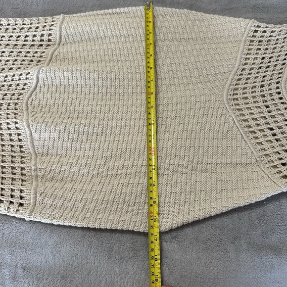 Zara Chic Beige Crochet Dress with Fringe. New - Picture 11 of 14